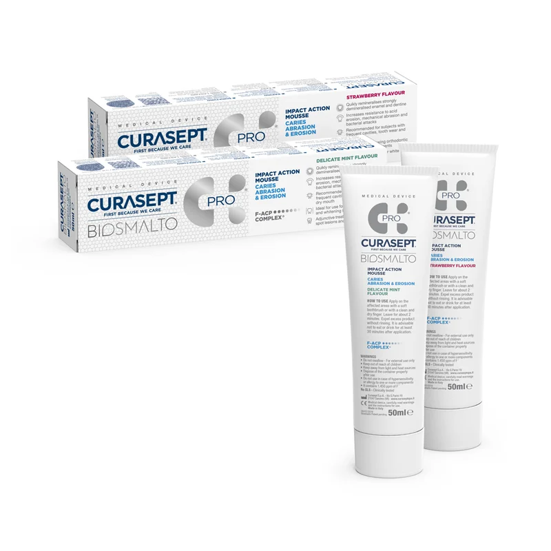 Curasept Biosmalto — мус для догляду за емаллю
