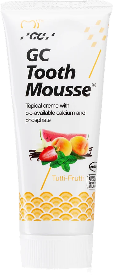 GC Tooth Mousse 35 мл туті-фруті — крем на основі CPP-ACP